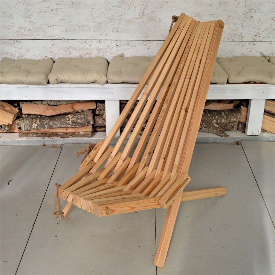 oak deck chair